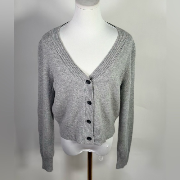 J. Crew Sweaters - New J Crew Cashmere cropped V-neck cardigan sweater